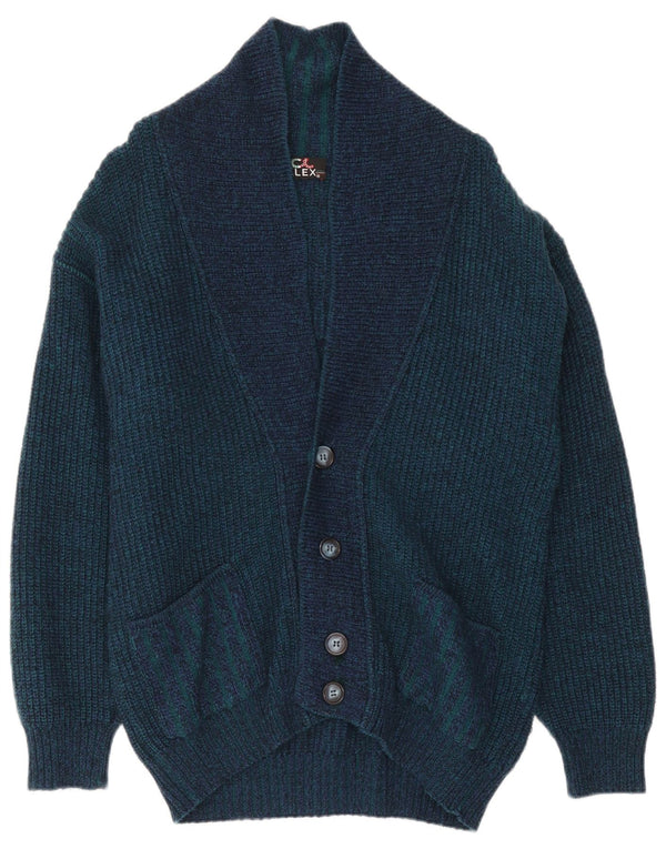 Męski sweter rozpinany ALEX IT 54 XL, wełna w kolorze granatowym
