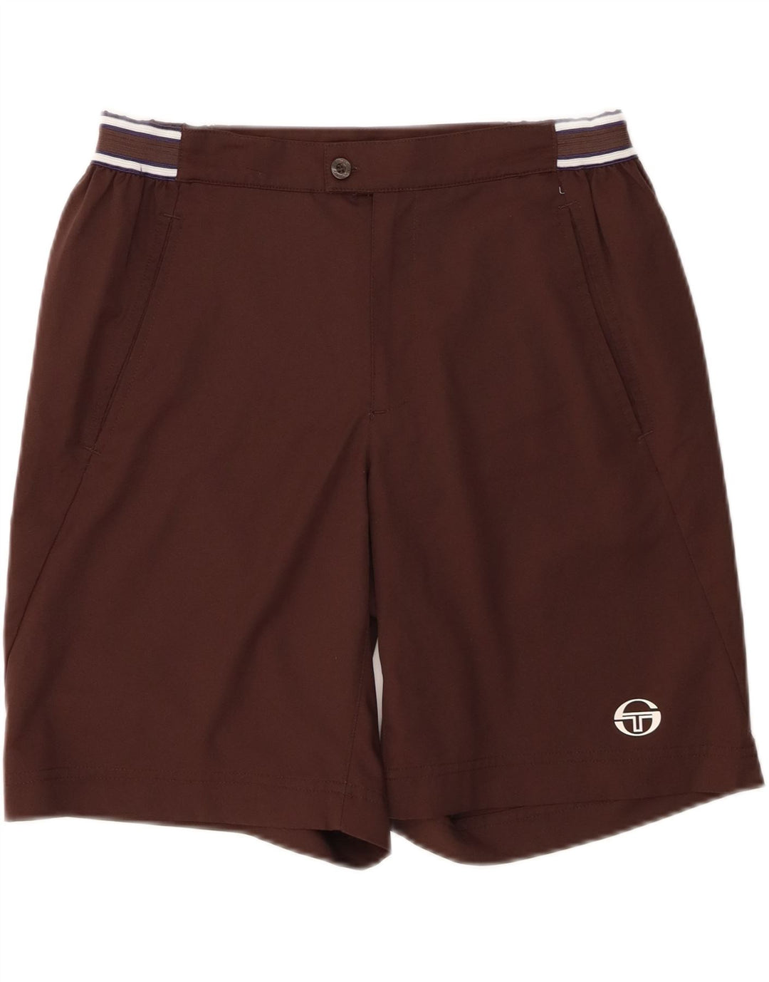 Męskie spodenki codzienne Sergio Tacchini, średnie W32, brązowe, poliestrowe