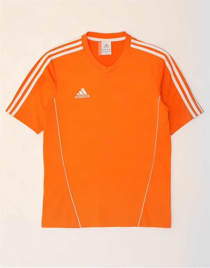Adidas Męski T-shirt Top Mały Pomarańczowy Poliester