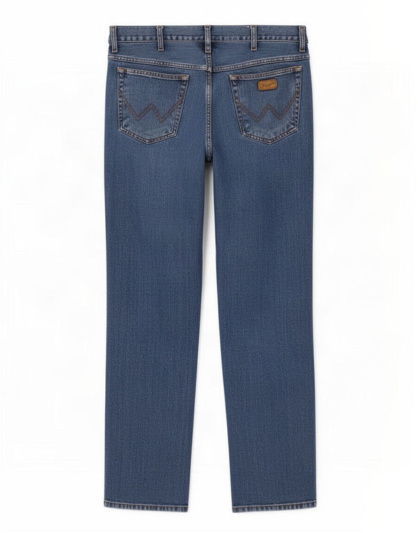 Męskie jeansy Wrangler Texas Straight W38 L34 Niebieskie, bawełniane