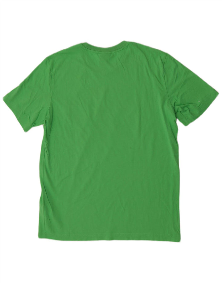 Męski T-shirt z grafiką CHAMPION, mały, zielony, bawełniany