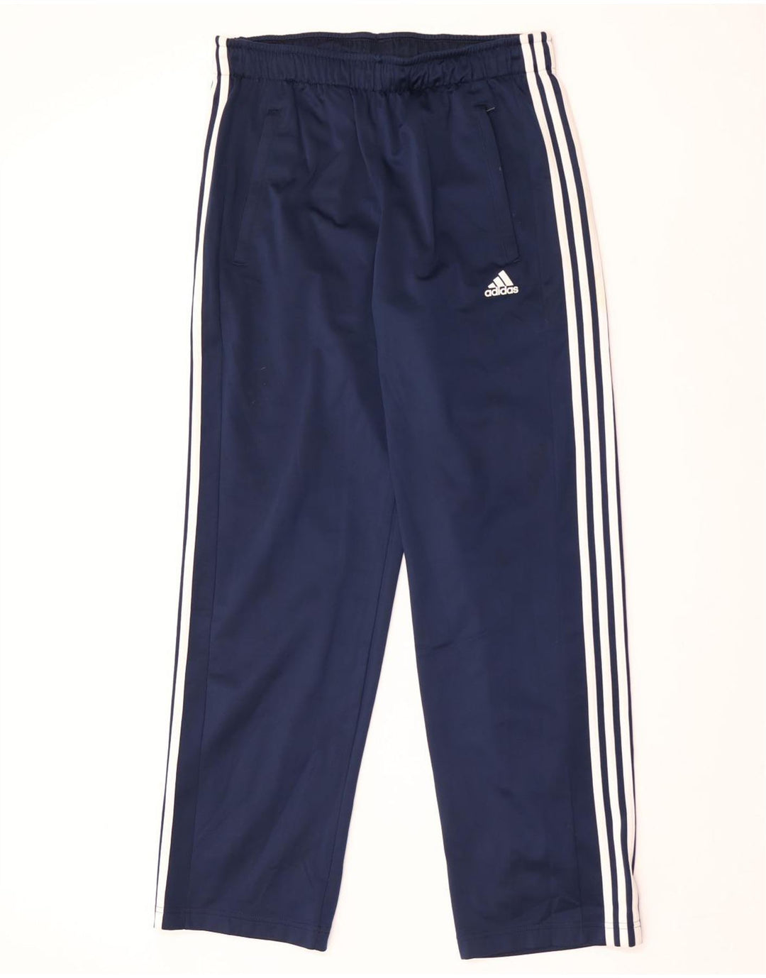 Męskie spodnie dresowe Adidas Climalite, duże, granatowe, z poliestru