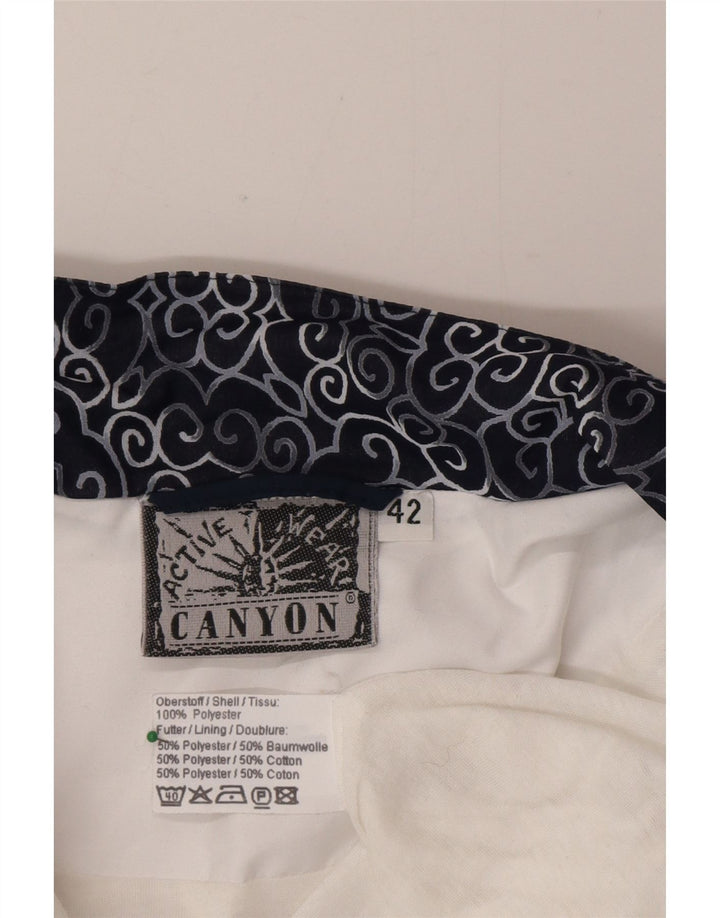 Męska kurtka dresowa Canyon UK 42, duża, biała, poliestrowa z blokami kolorów