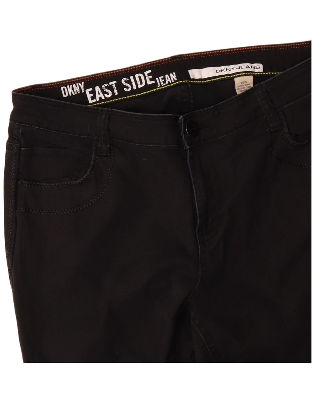 Dżinsy damskie Dkny Bootcut US 16 2XL W32 L31 Czarna bawełna