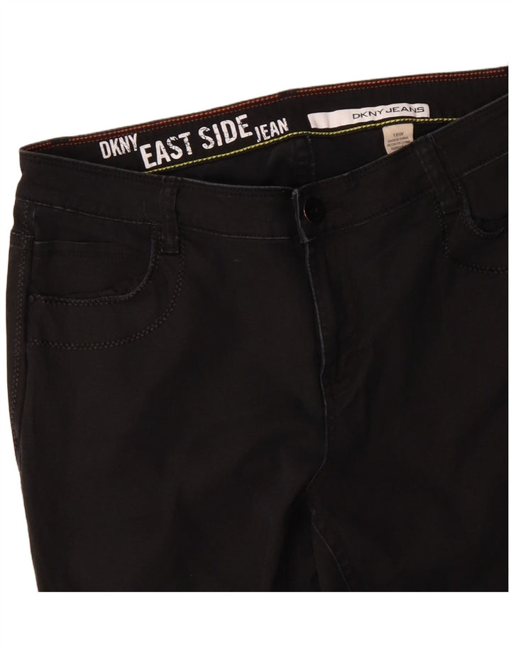 Dżinsy damskie Dkny Bootcut US 16 2XL W32 L31 Czarna bawełna