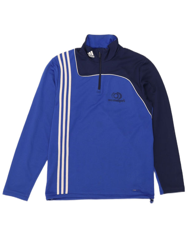 Adidas Męskie Climalite Pullover Dres Top UK 38/40 Średni Niebieski