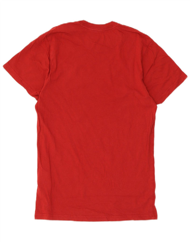Męski T-shirt z grafiką Vans o dopasowanym kroju, mały, czerwony, bawełniany