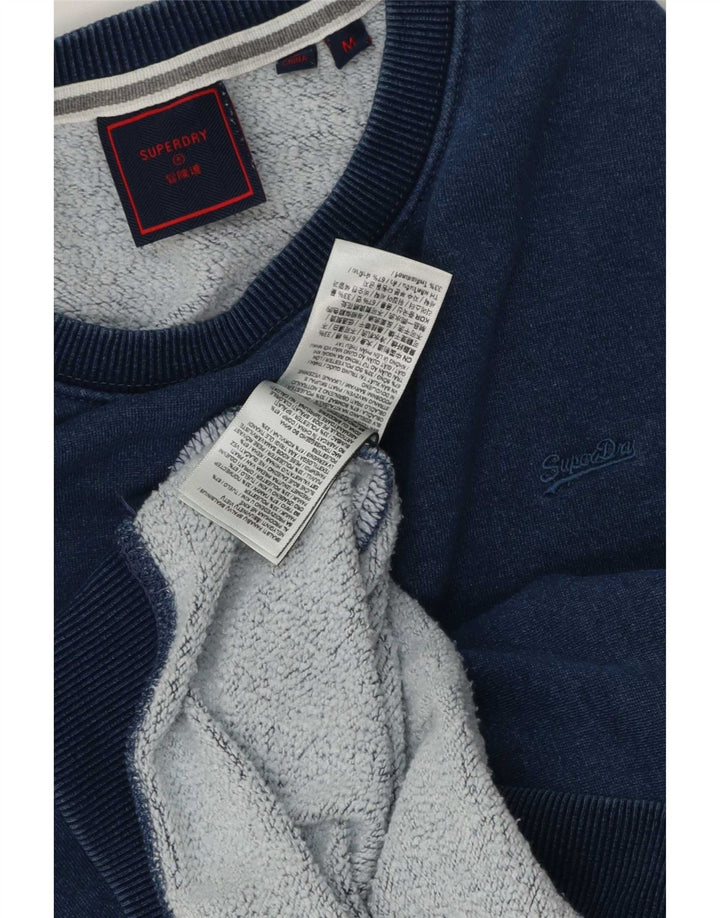Męski sweter Superdry, średni granatowy, bawełniany