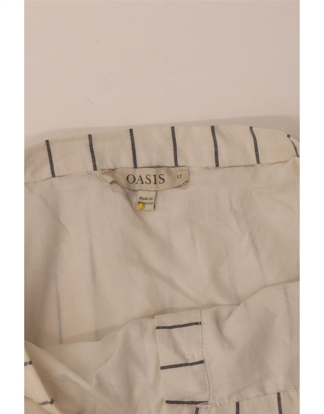 Damska spódnica w kształcie litery A Oasis UK 12 Medium W28 w białe paski