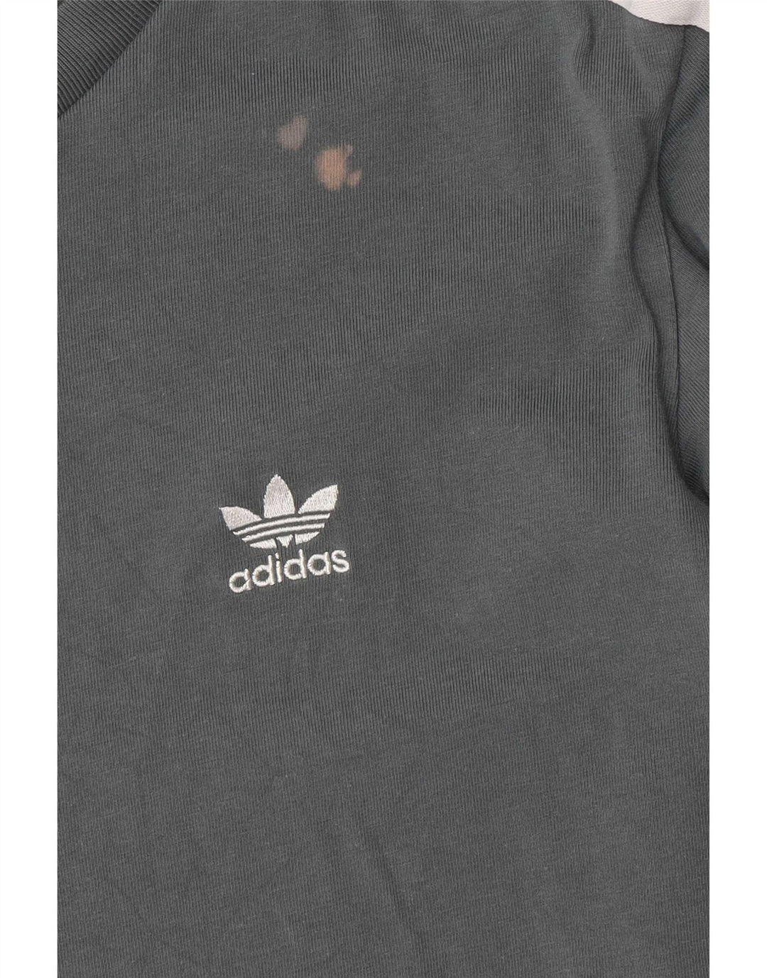 Damska koszulka Adidas z długim rękawem UK 16, duża, szara bawełna