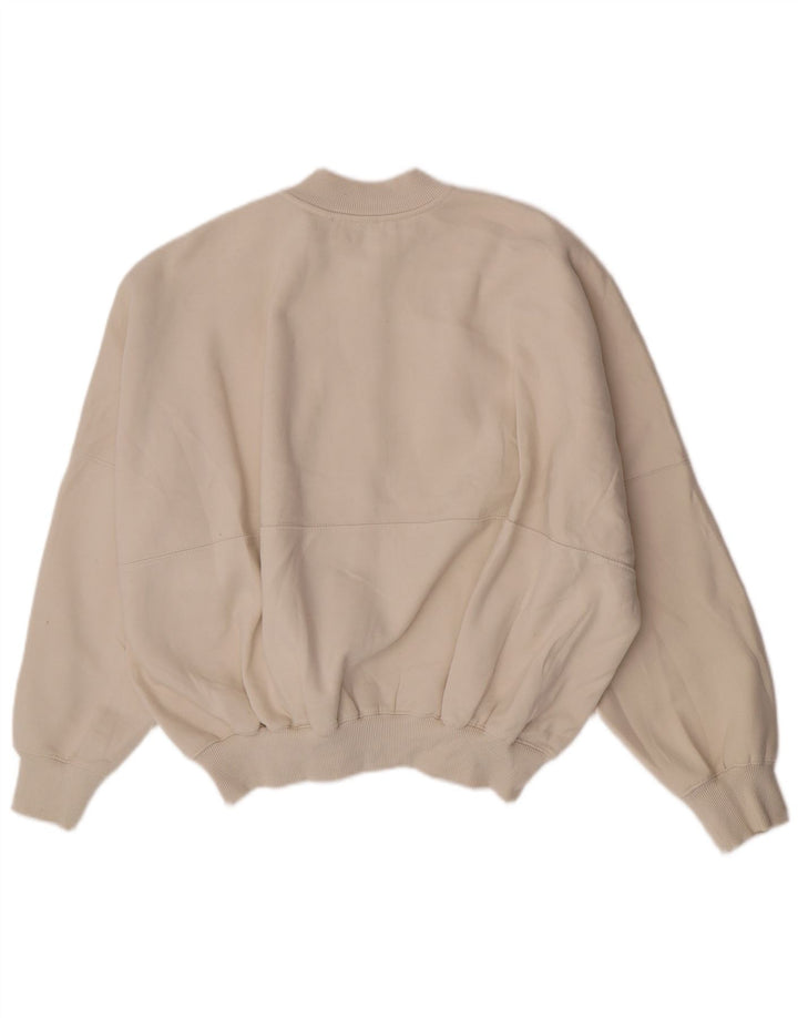 Damska kurtka dresowa oversize Zara UK 16, duża, beżowa