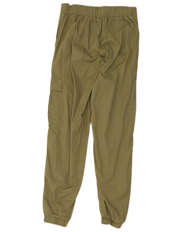 Damskie spodnie cargo Puma Joggers Small W28 L28 Khaki Cotton