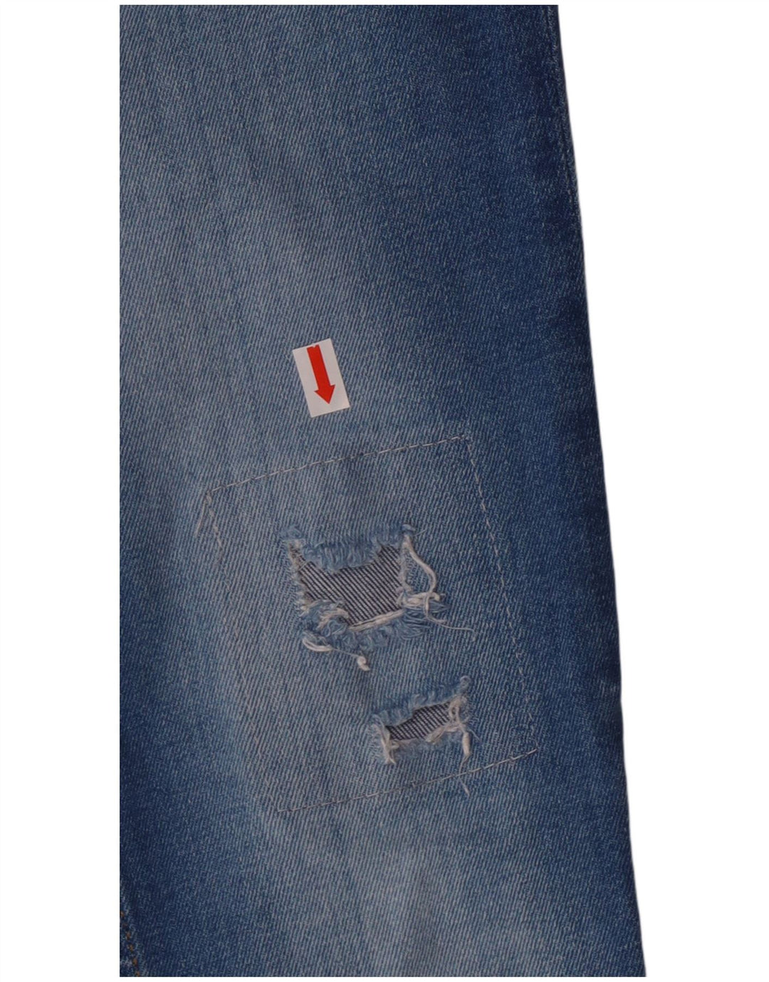 Tommy Hilfiger Chłopięce jeansy slim z przetarciami 11-12 lat W24 L26 Niebieskie bawełniane