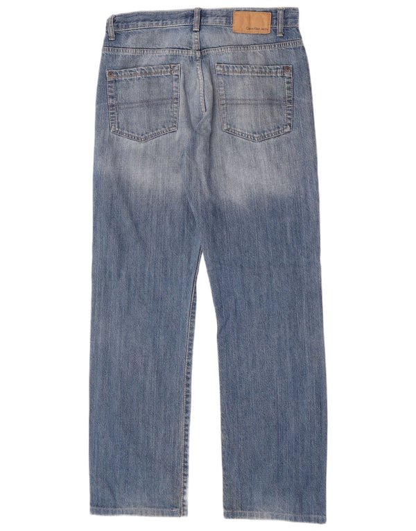 Męskie jeansy Calvin Klein o swobodnym kroju W30 L30, niebieska bawełna