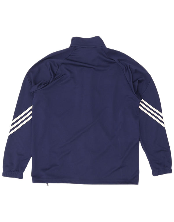 Adidas Męska kurtka dresowa Climalite XL granatowa, poliestrowa