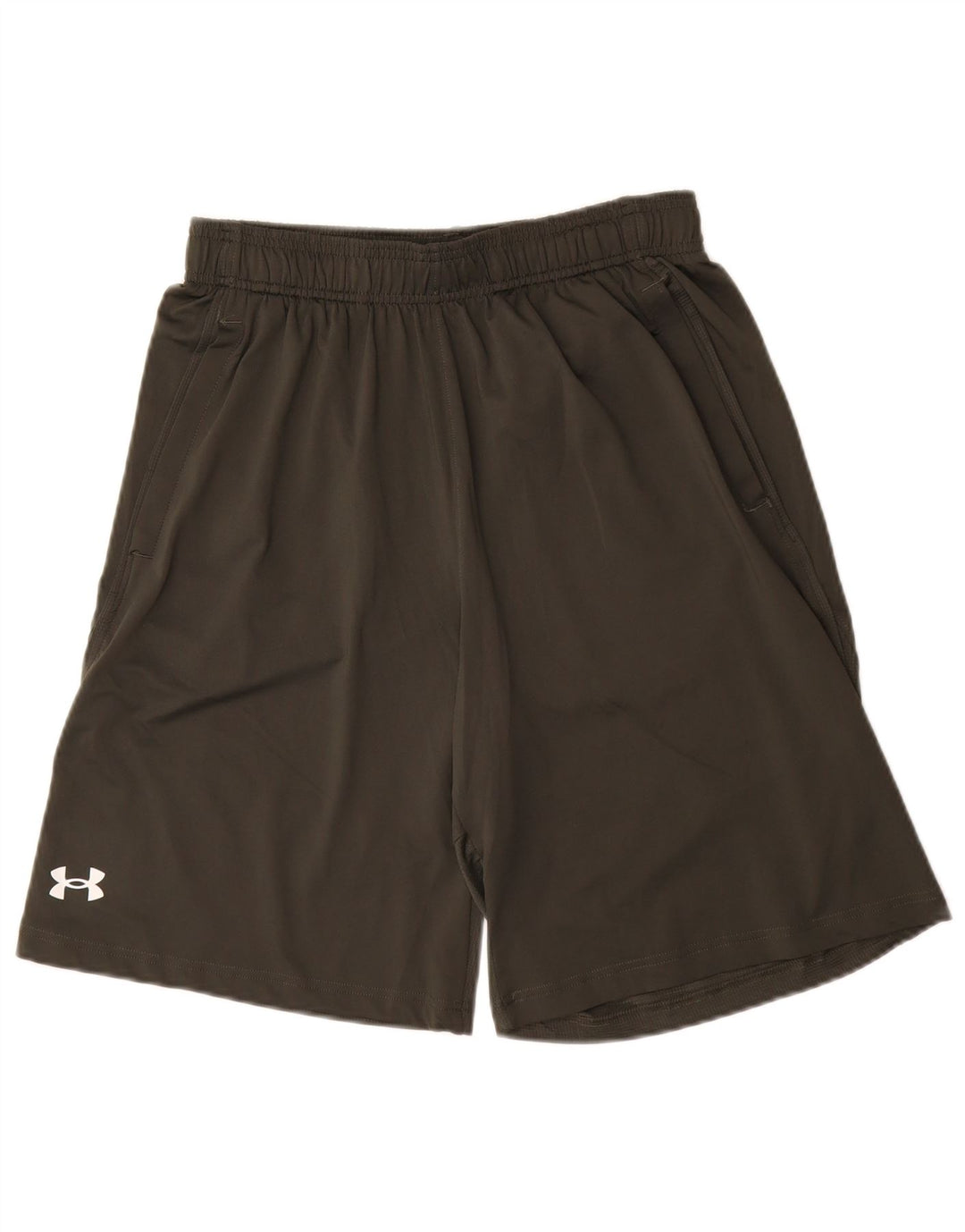 Męskie spodenki sportowe Under Armour o luźnym kroju, średni khaki, poliester