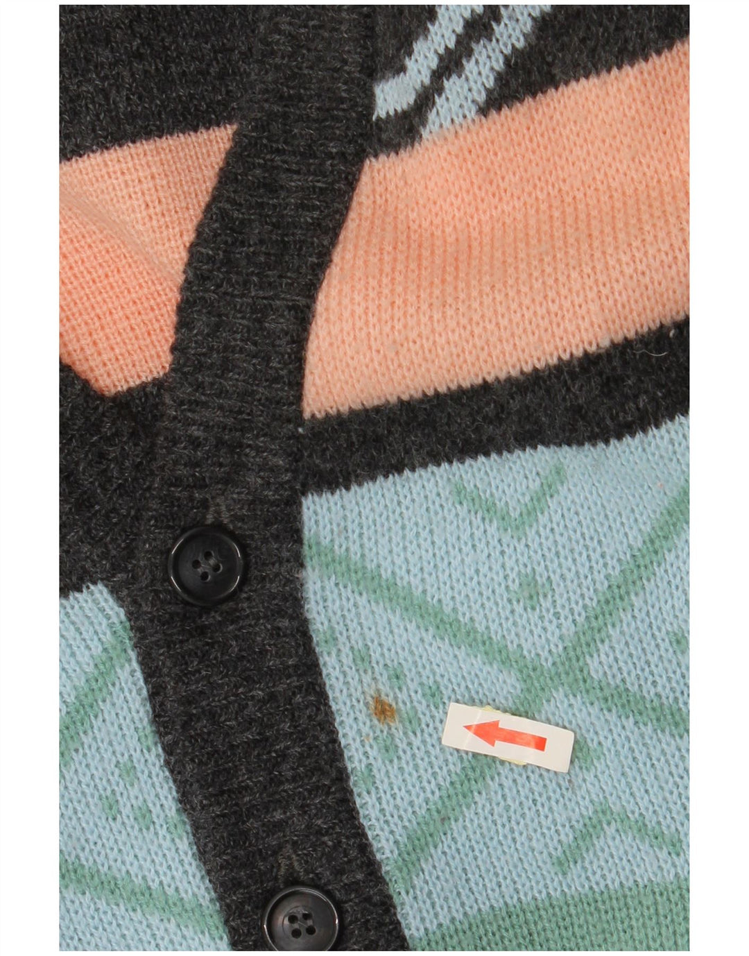 Męski sweter rozpinany VINTAGE IT 52/54 Duży, wielokolorowy Fair Isle