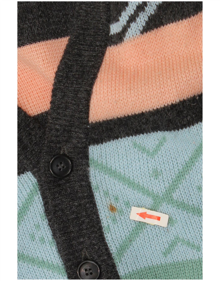 Męski sweter rozpinany VINTAGE IT 52/54 Duży, wielokolorowy Fair Isle