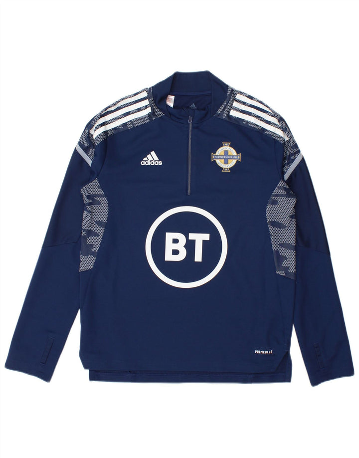 Chłopięca koszulka Adidas z grafiką z długim rękawem 11-12 lat, granatowa