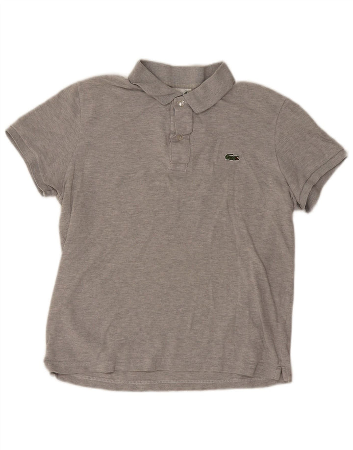Męska koszulka polo Lacoste Slim Fit, rozmiar 4, średnia szara bawełna