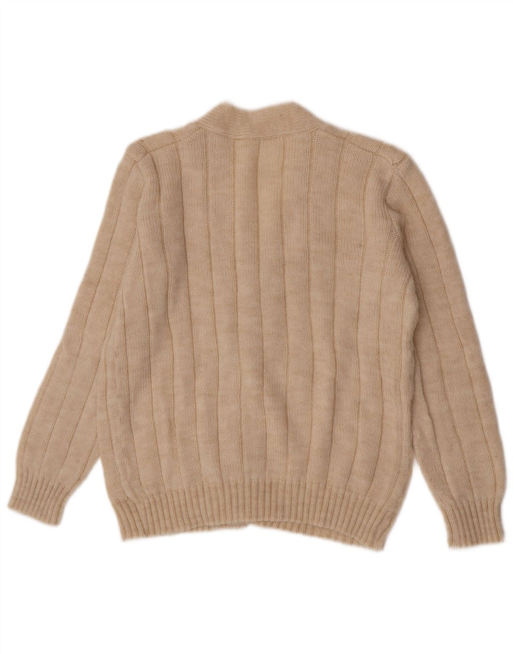 Sweter męski w stylu vintage, średni beż