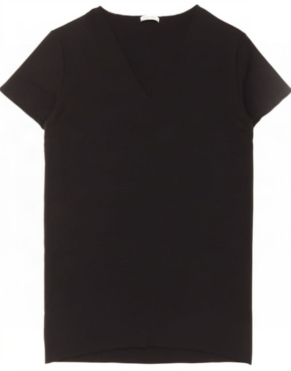 T-shirt damski Zara Trafaluc Top UK 16, duży, czarny, bawełniany