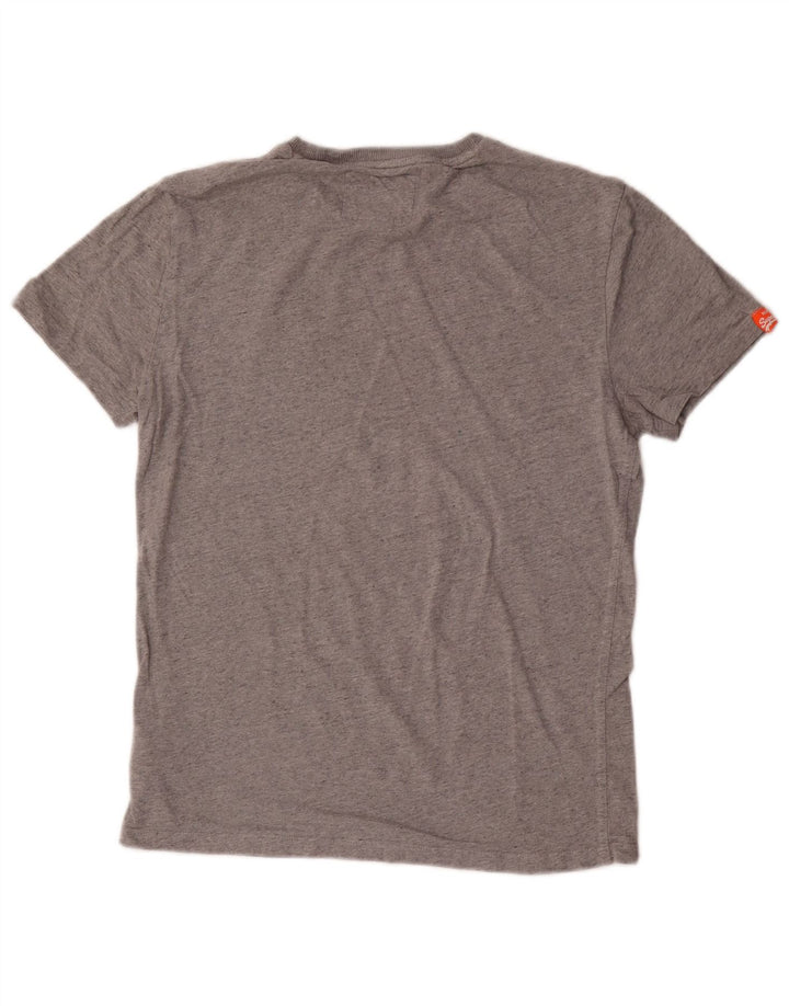Męski T-shirt Superdry, mały, szary, bawełniany