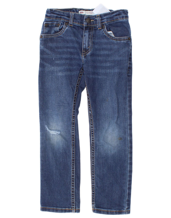 Proste dżinsy chłopięce Levi's 5-6 lat W22 L20 Niebieska bawełna