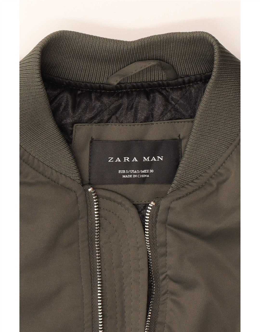 Płaszcz męski Zara UK 36, mały, khaki, poliester