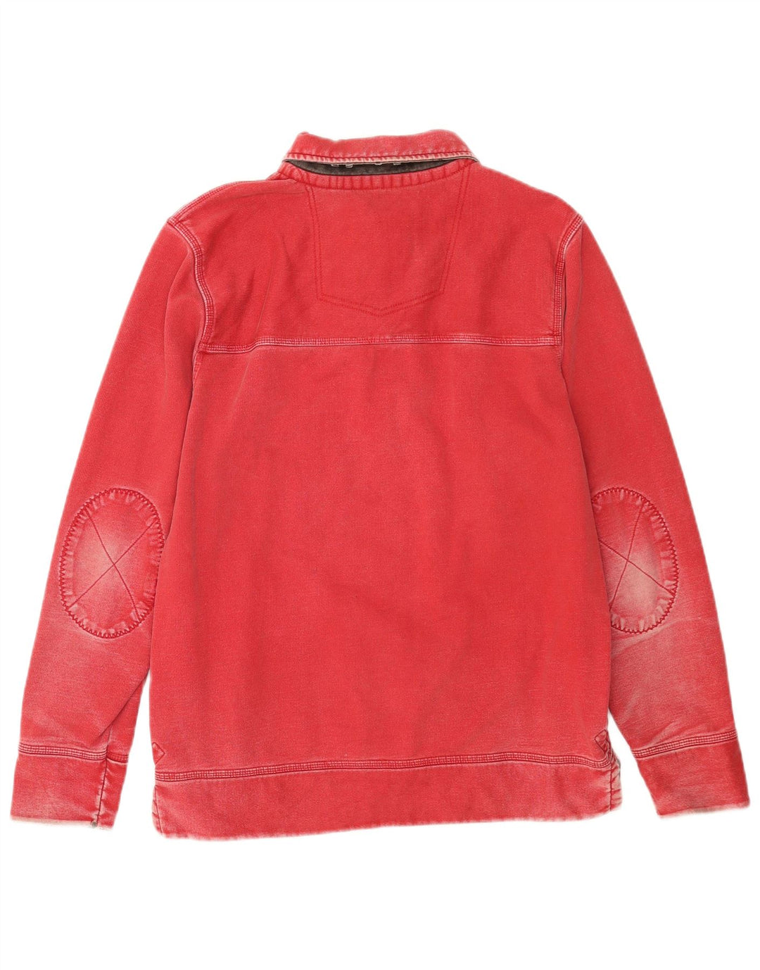 Męska bluza polo Fat Face Sweter średnio czerwony, bawełniany