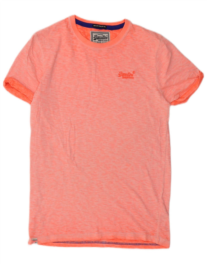 T-shirt męski Superdry, mały, pomarańczowy, bawełniany