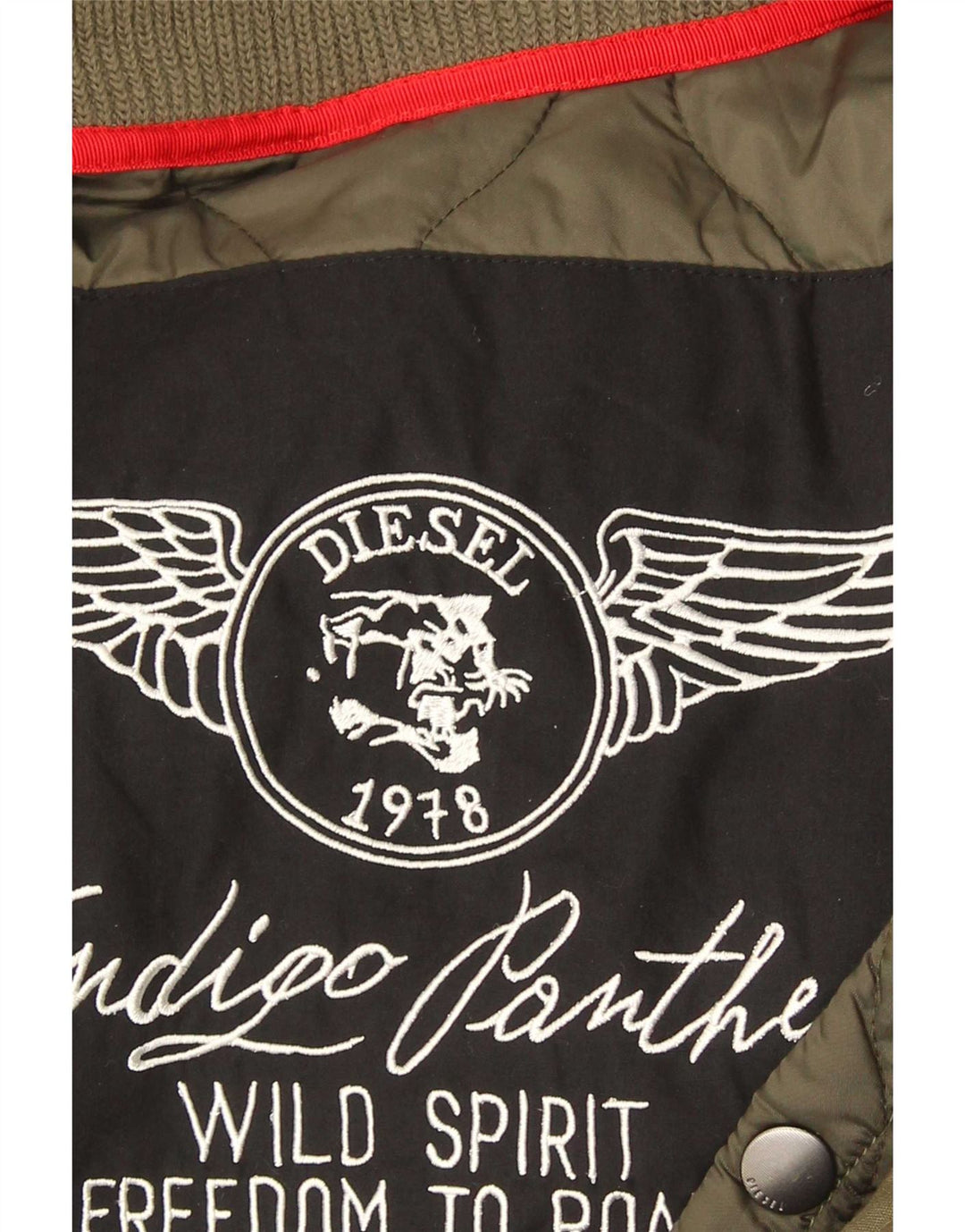 Męska kurtka parka z kapturem Diesel UK 38 Medium Khaki