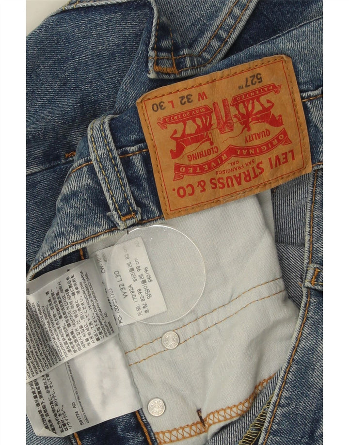 Męskie jeansy Levi's 527 Slim Bootcut W32 L30 Niebieska bawełna