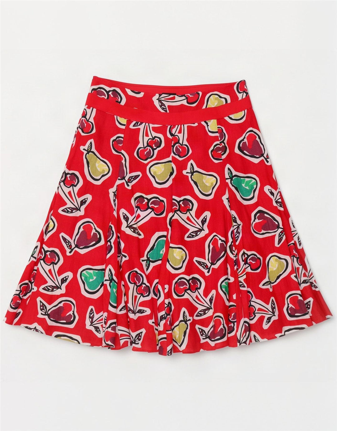 Damska spódnica Hobbs z grafiką w kształcie litery A UK 12 Medium W32 Red Flax