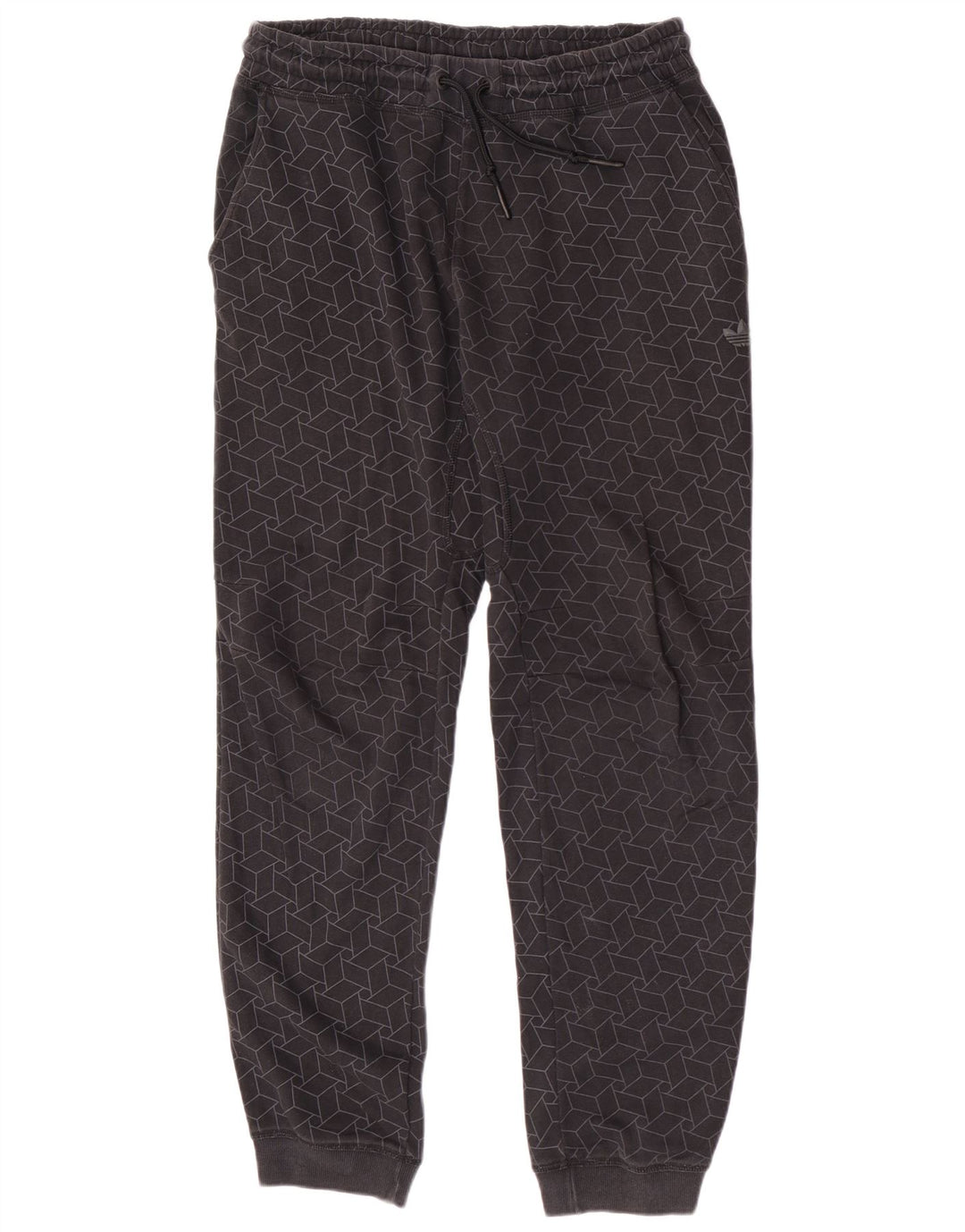 Adidas Męskie spodnie dresowe Joggers Średnioszary, geometryczny, bawełniany