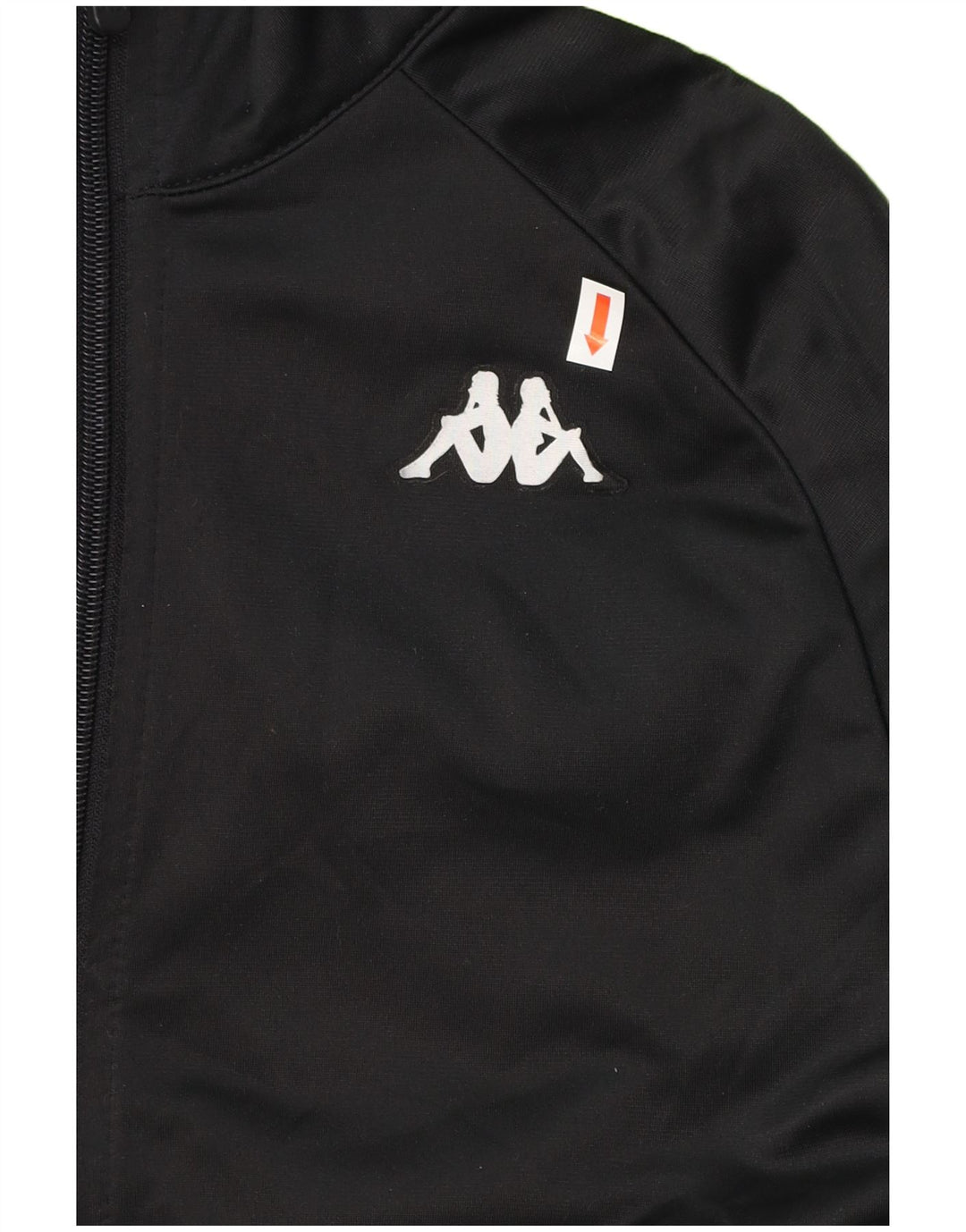 Pełny dres chłopięcy KAPPA z grafiką, 15-16 lat, czarny poliester z blokami kolorów