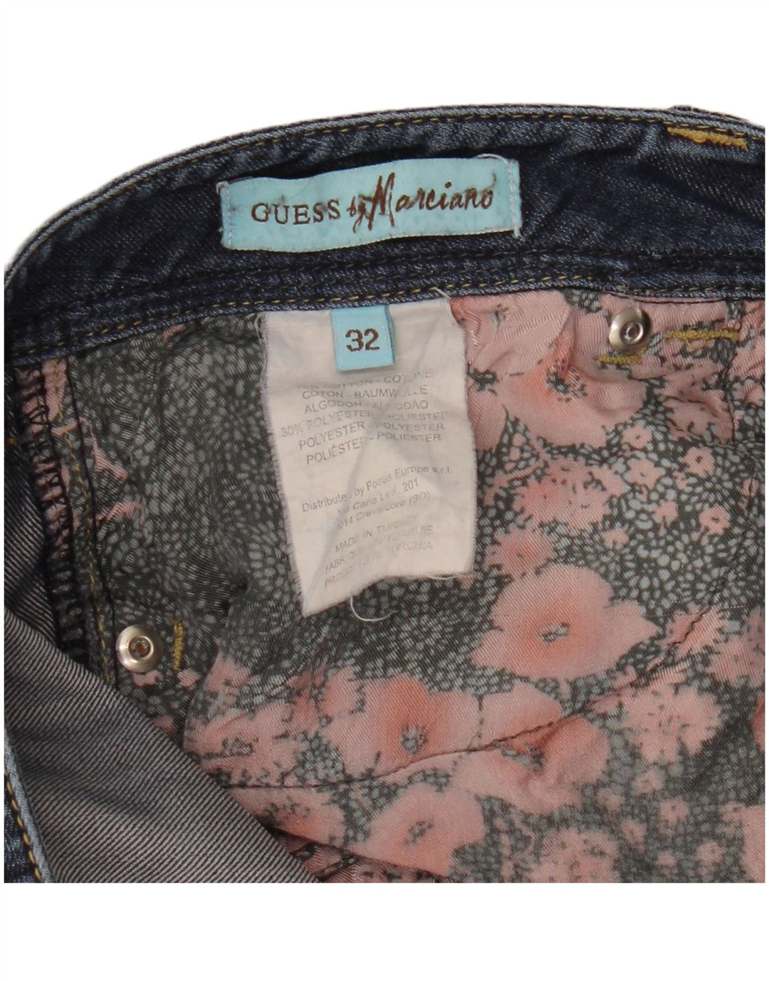 Jeansy GUESS Marciano Slim Jeans W32 L26 Damskie Granatowe Bawełniane
