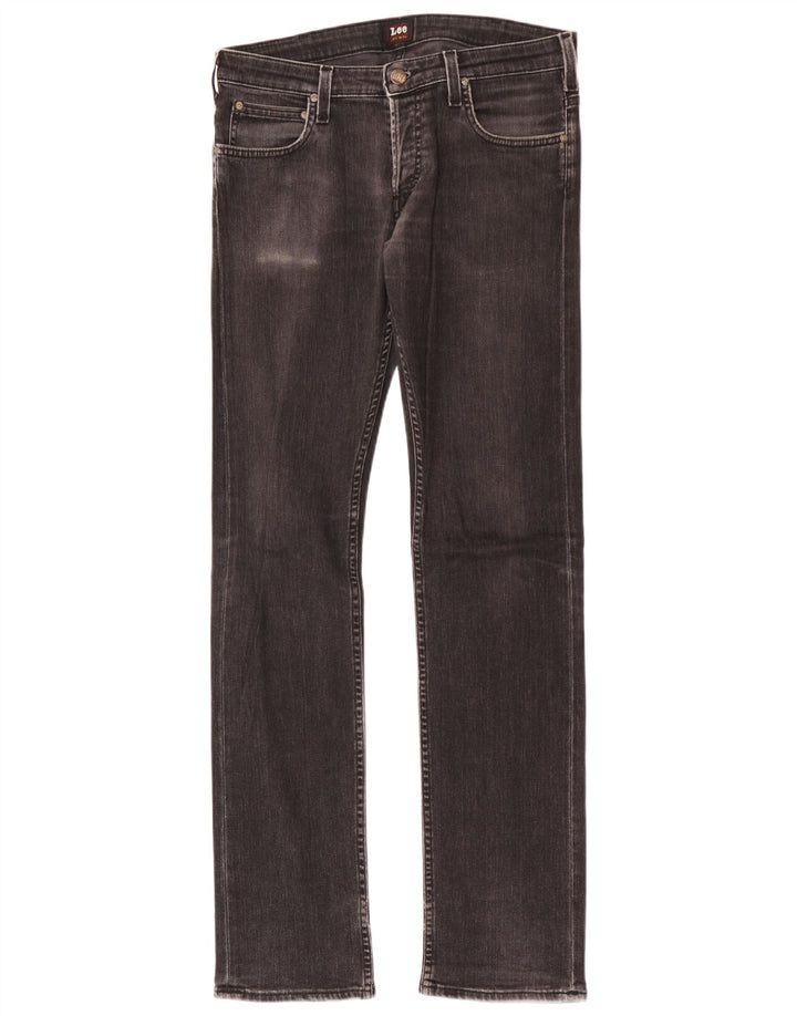 Męskie jeansy Lee Slim W31 L34, czarne, bawełniane