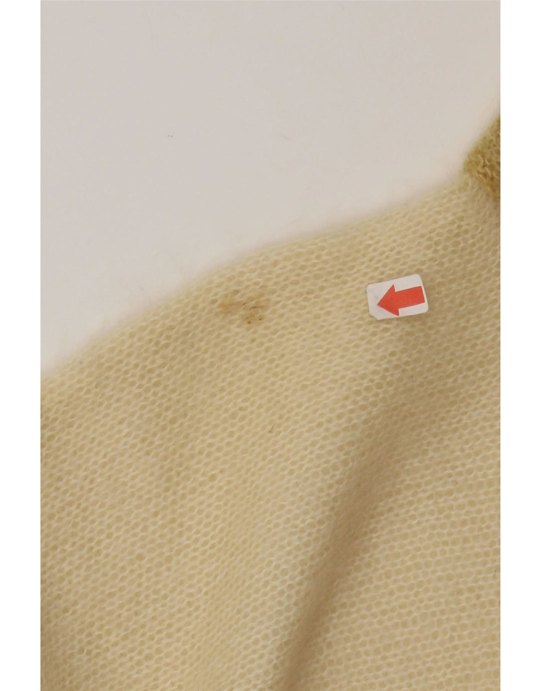 VINTAGE Womens Shawl Neck Jumper Sweater IT 42 Medium Off White Vintage Vintage and Second-Hand Vintage from Messina Hembry 
