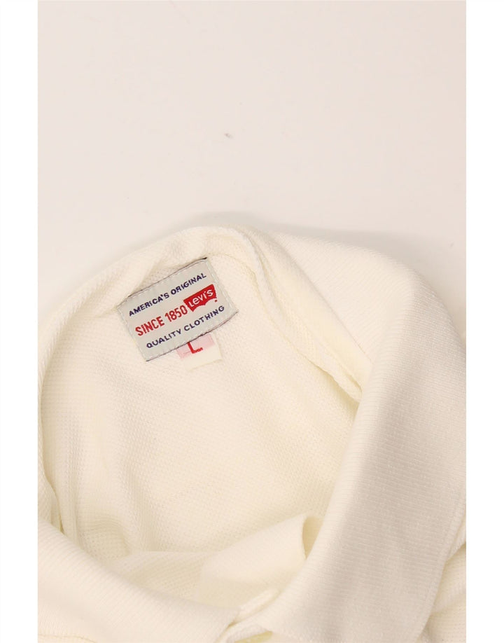 Męska koszulka polo Levi's, duża, biała