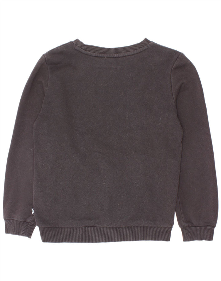 Chłopięca bluza z grafiką Puma, 7-8 lat, czarna bawełna