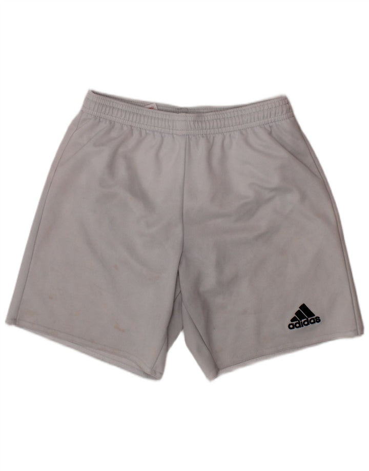 Chłopięce spodenki sportowe ADIDAS Climalite 9-10 lat, biały poliester