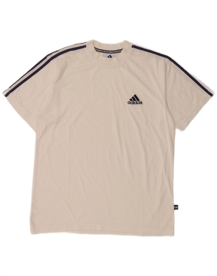 Adidas Chłopięcy T-Shirt Top 15-16 Lat Biała Bawełna