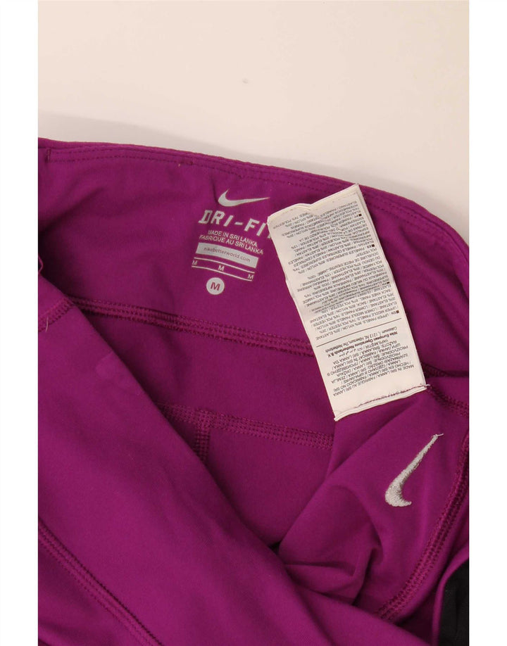 Damskie legginsy Nike Capri UK 12, nylon w kolorze średniofioletowym