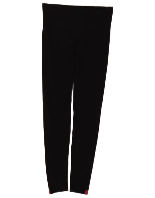 Damskie legginsy Calvin Klein Graphic UK 8 Small, czarny poliamid