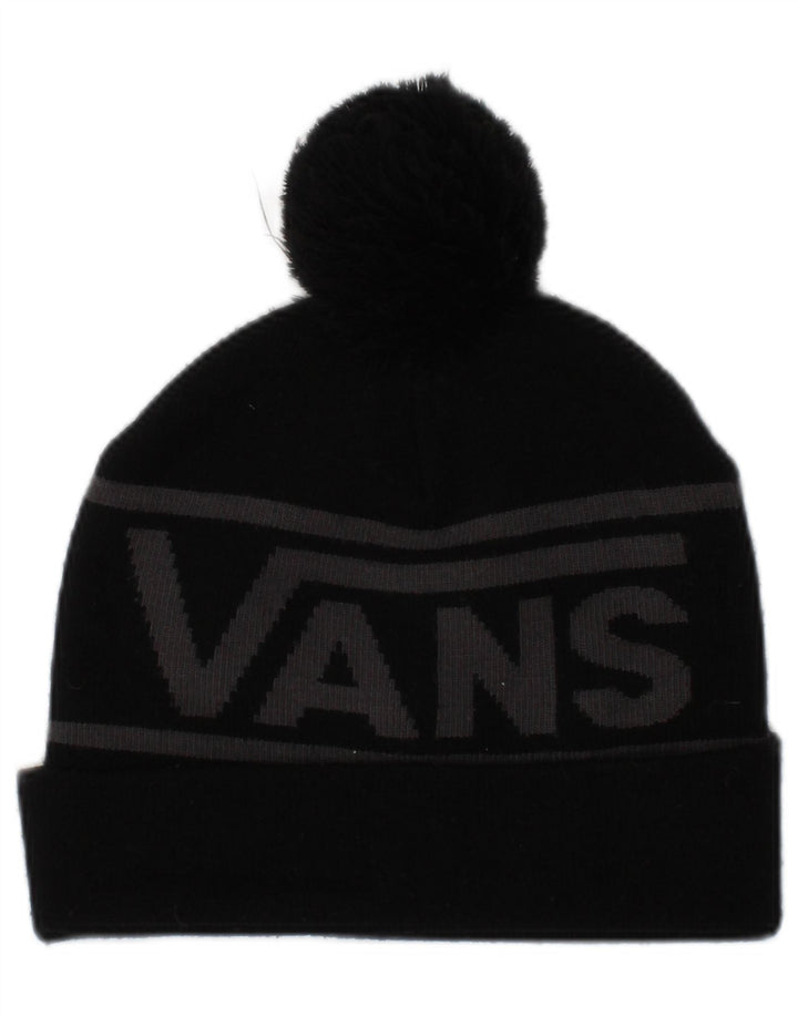 Męska czapka beanie Vans z grafiką w jednym rozmiarze, czarna, akrylowa z blokami kolorów