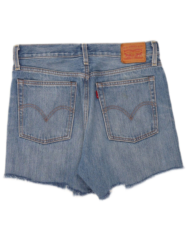 Levi's Womens Wedgie High Waist Denim Shorts W29 Small Blue Cotton