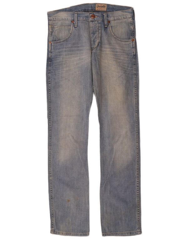 Wrangler Męskie Spencer Straight Jeans W32 L34 Niebieskie bawełniane