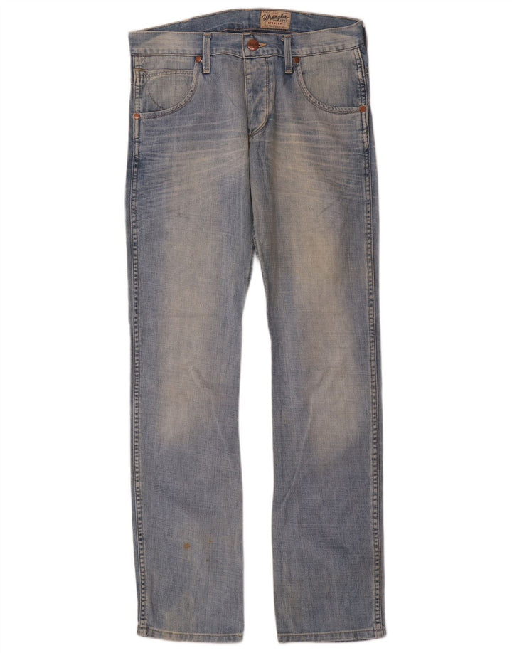 Wrangler Męskie Spencer Straight Jeans W32 L34 Niebieskie bawełniane