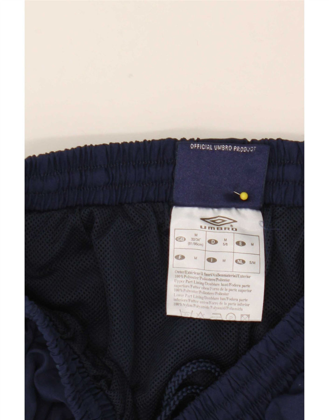 Męskie spodnie dresowe Umbro Joggers, średni granatowy nylon
